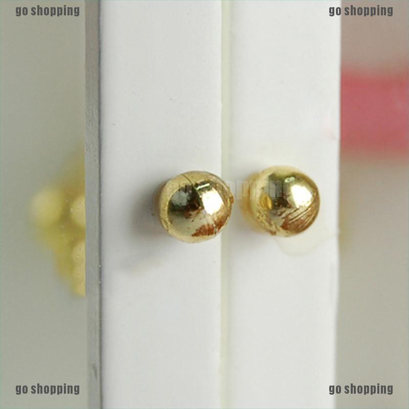 {go shopping}4 PCS Dollhouse miniature door knobs door fittings for doll house decoration