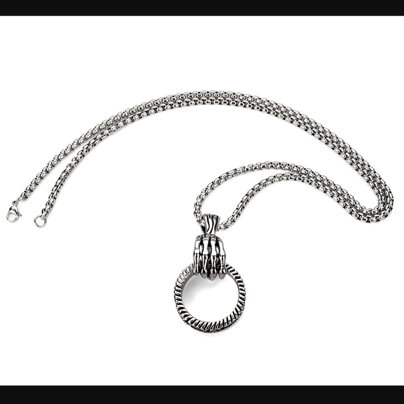 Vòng cổ Hình Móng Vuốt Đầu Lâu Phong Cách Gothic Cho Nam Và Nữ