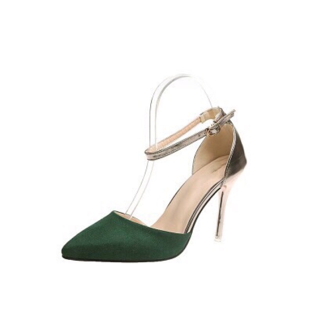 Giày Cao Gót 8p Bít Mũi Lộn 4 Màu ST