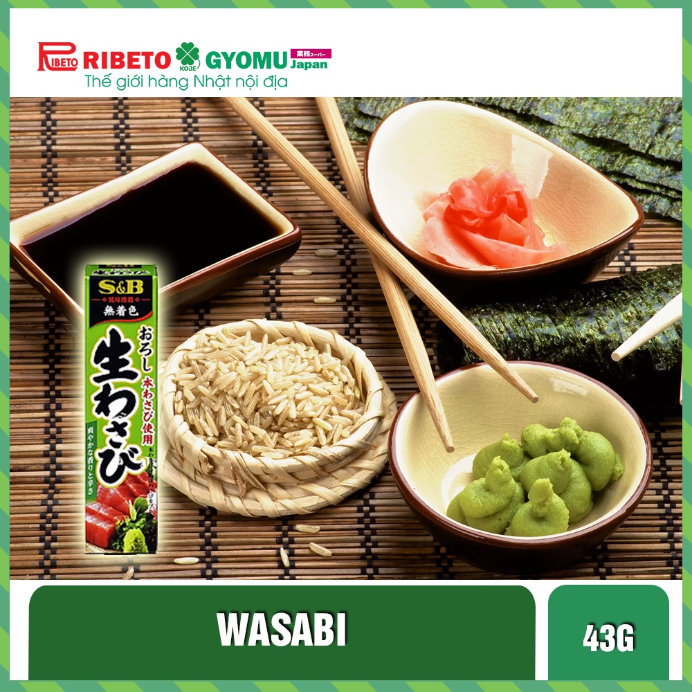 WASABI 43GR (Mù tạt) - hàng nội địa Nhật Bản