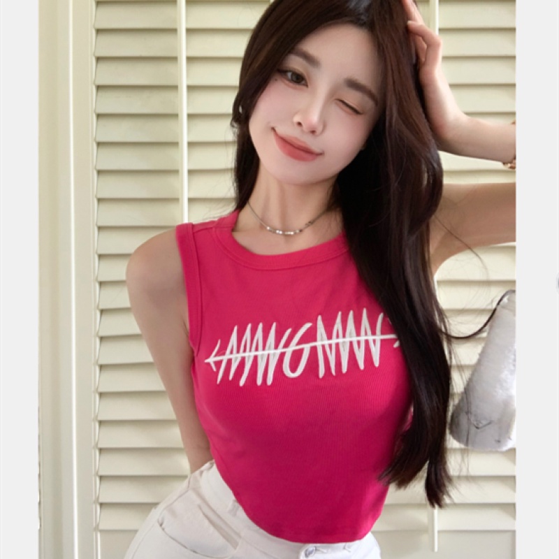 Áo Ba Lỗ Thể Thao Nữ Thêu Hoa