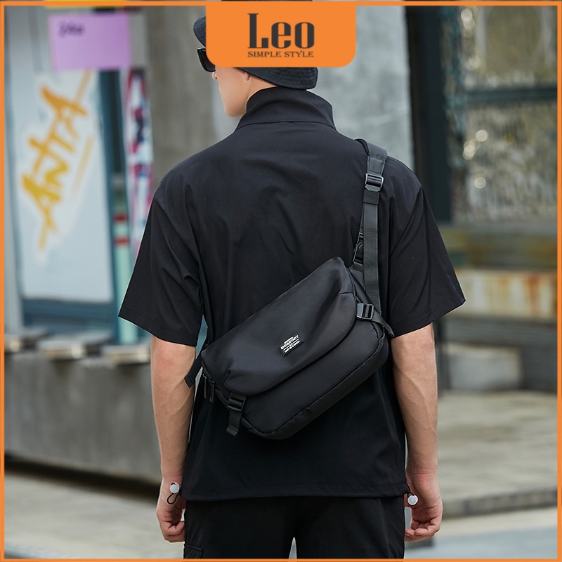 Túi Nam Đeo Chéo LEO Vải Oxford Chống Nước Cao Cấp Thời Trang Hiện Đại Màu Đen Lịch Lãm T27 | BigBuy360 - bigbuy360.vn