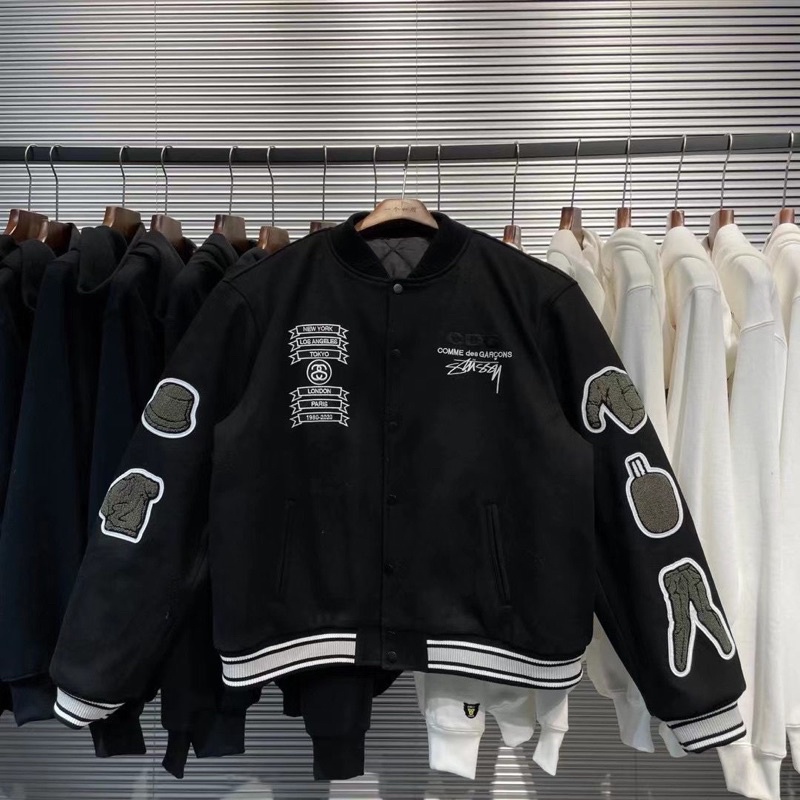 ÁO BOMBER-ÁO BÓNG CHÀY 16TYP form rộng unisex Nam Nữ