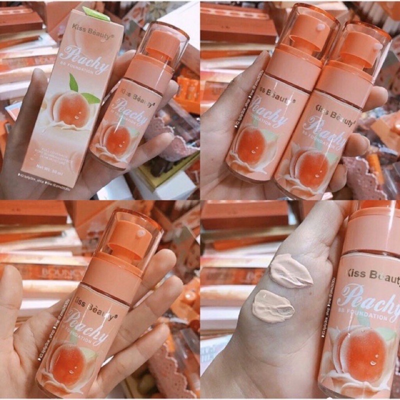 Kem nền BB Cream hương Đào Peachy KISS BEAUTY made in THÁI LAN