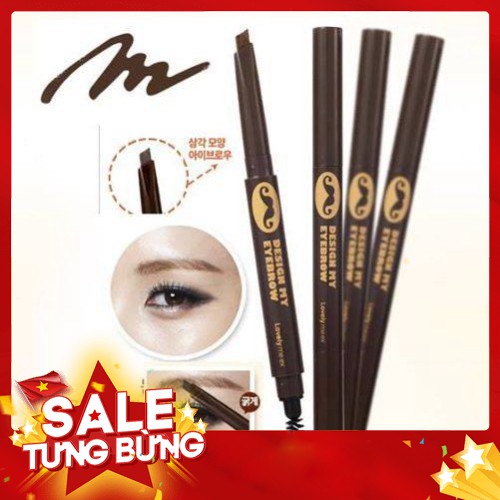 HÀNG CHUẨN - Chì kẻ mày ngang Lovely Meex Design My Eyebrow (Được chọn màu)