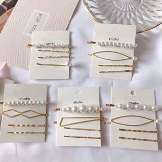 Set 4 kẹp tóc sang trọng