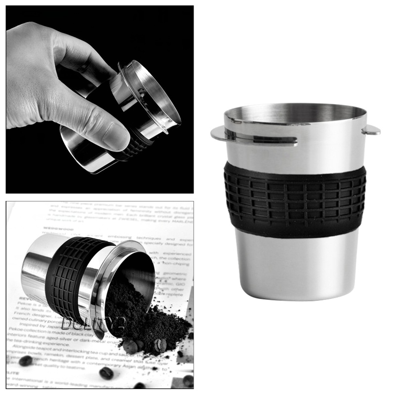 Set 2 Cốc Đựng Bột Cà Phê Espresso 58mm Bằng Thép Không Gỉ