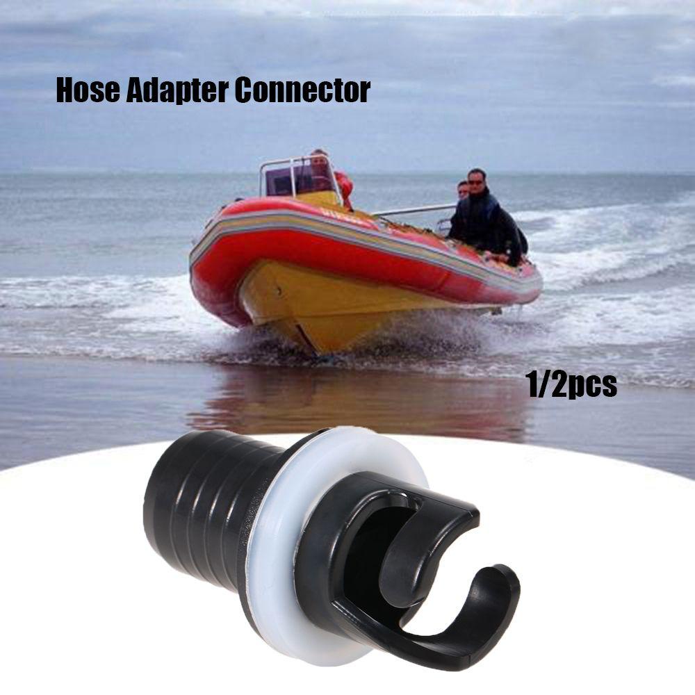 1 / 2 Nắp Van Bơm Hơi Bằng Chân PVC Màu Đen Cho Thuyền Bơm Hơi