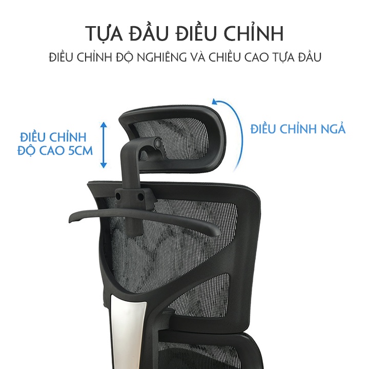 Ghế công thái học mặt lưới cao cấp, ghế xoay văn phòng hàng nhập khẩu bảo vệ cột sống M84