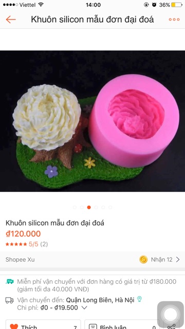 Combo 6 Khuôn silicon dụng cụ làm bánh thạch rau câu 4D