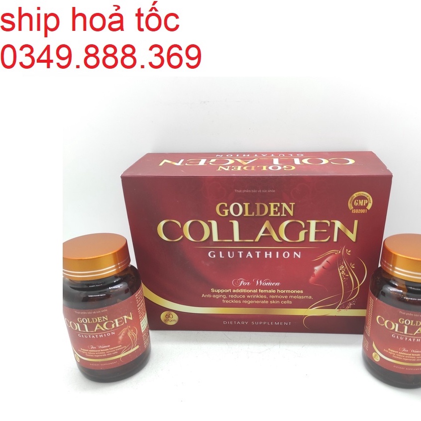 Golden Collagen - Hạn Chế Lão Hóa Da, Giúp Da Sáng Mịn, Làm Giảm Nám, Tàn Nhang