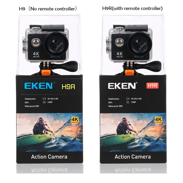 Camera thể thao Eken H9R ver 8 tặng tặng kèm gậy selfire cho camera thể thao chính hãng eken