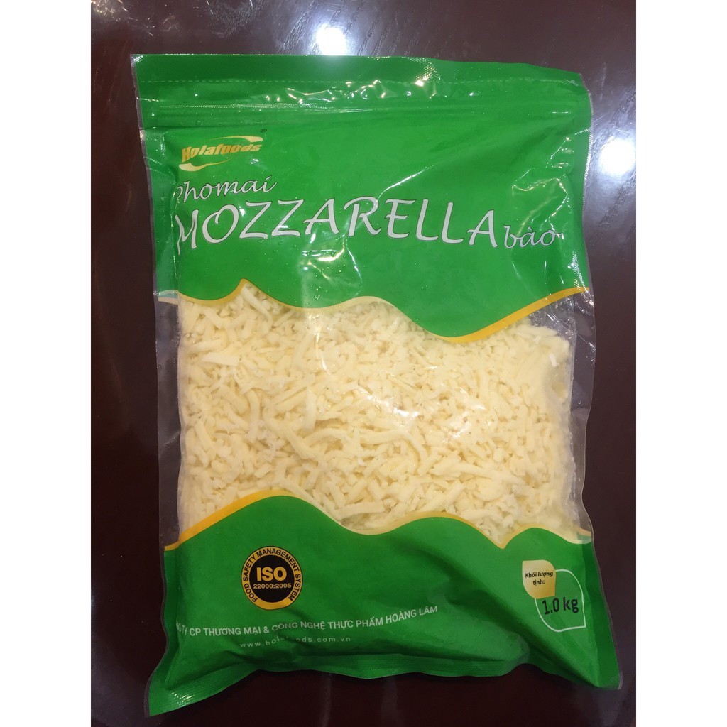 PHÔ MAI MOZZARELLA bào kéo sợi gói 1kg - Làm Pizza Chuẩn Ngon