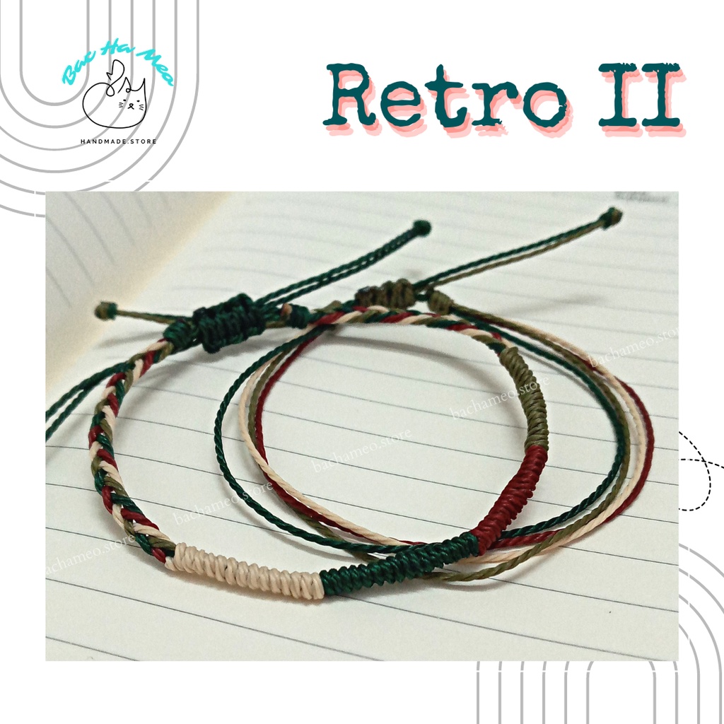 Set vòng tay waterproof RETRO II - Vòng tay Bachameo - Vòng tay handmade