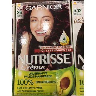 THUỐC NHUỘM TÓC GARNIER NUTRISSE CREME 100% PHỦ BẠC