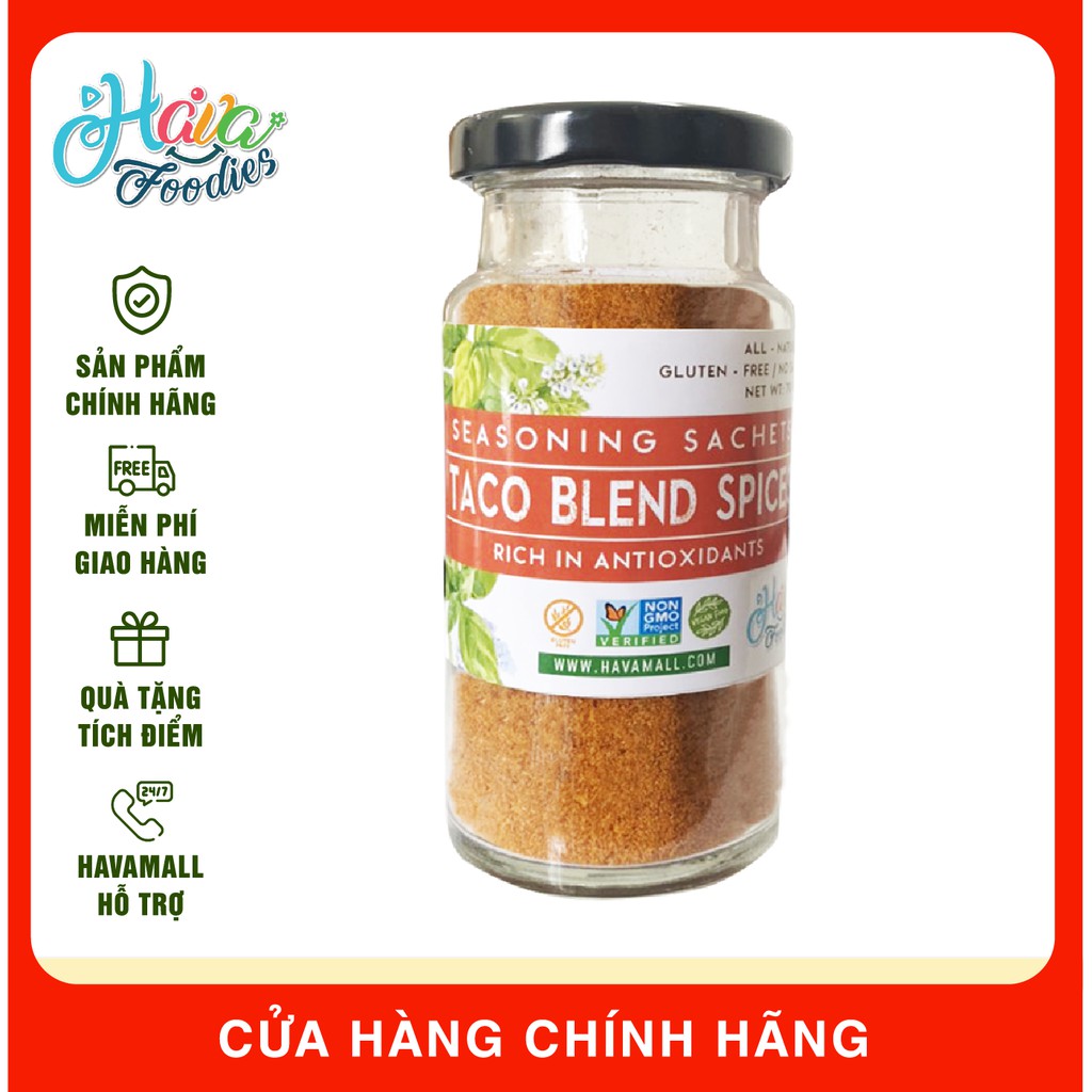 Bột Gia Vị Taco Nguyên Bản – Taco Blend Spices Powder