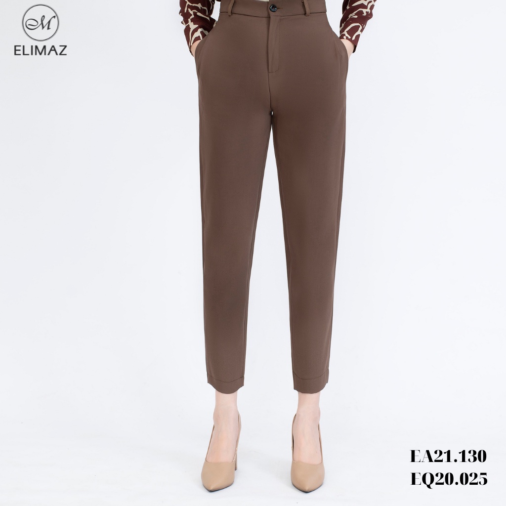 Quần tây âu nữ dáng baggy nhẹ, chất liệu kaki cao cấp thoáng mát Elimaz EQ20.025