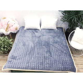 Thảm lông cừu trải giường mẫu trơn 2m*2m2