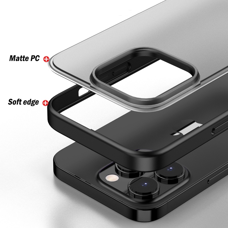 Ốp Điện Thoại Acrylic Cứng Mặt Nhám Cho compatible for iphone 14 pro max 14 14 pro 14 max 13 pro max case