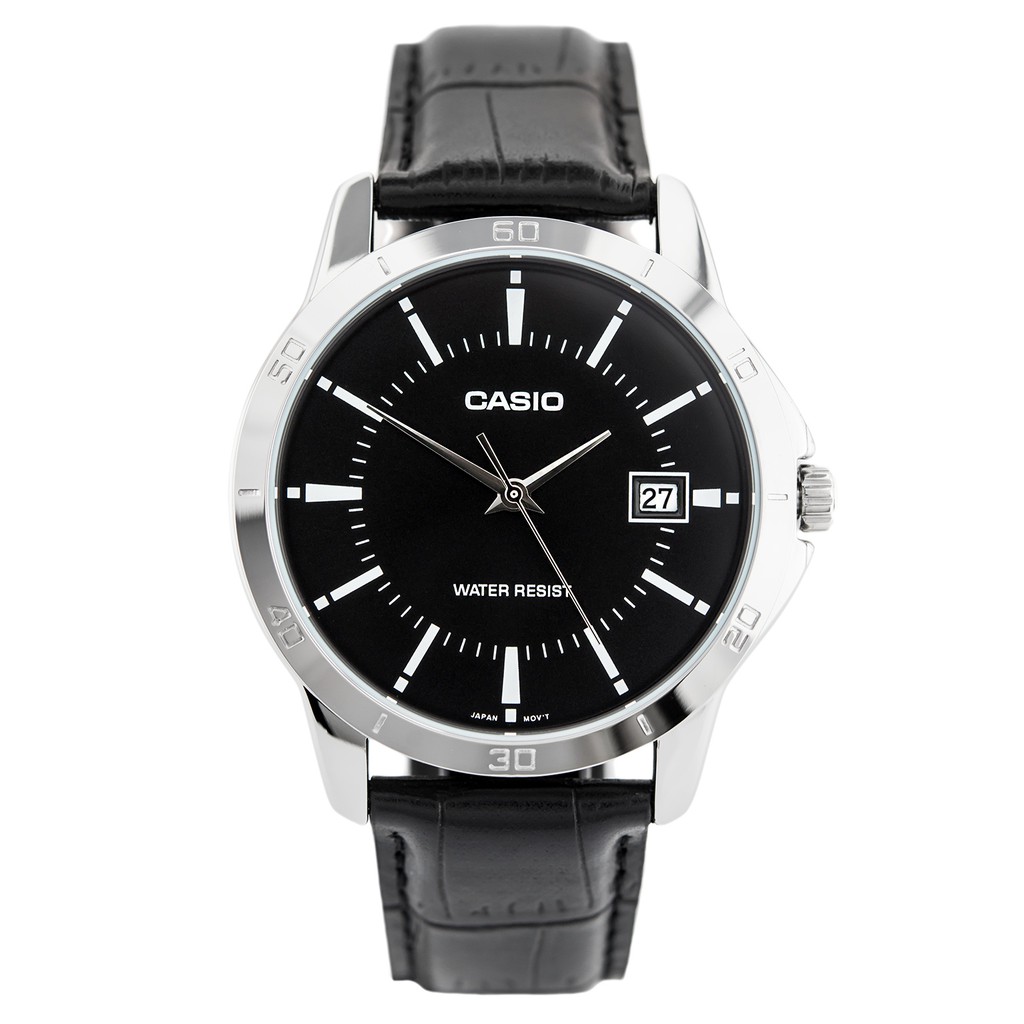 Đồng hồ nam dây da Casio chính hãng Anh Khuê MTP-V004L-1AUDF (41mm)
