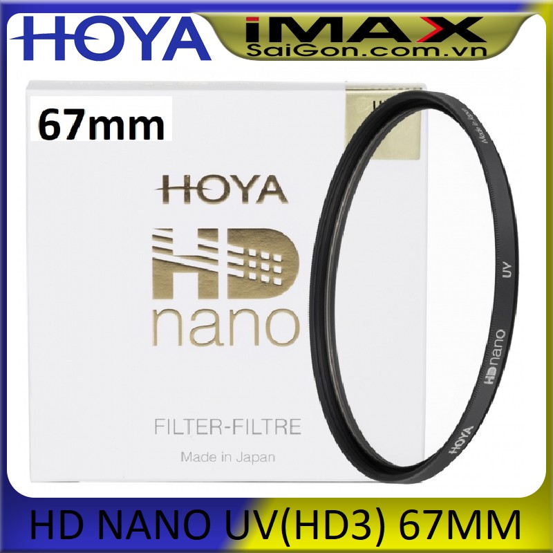 KÍNH LỌC FILTER HOYA HD NANO UV(HD3) 67MM( Chính hãng TIXIAI phân phối ) + Khăn lau len da cừu sịn