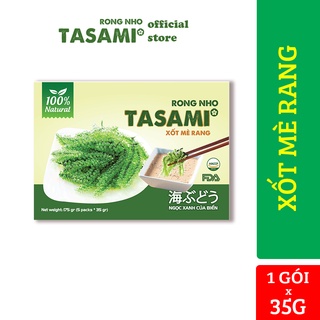  Combo 5 gói Rong Nho Tasami tách nước giàu dinh dưỡng kèm xốt mè rang - 5 gói * 35g