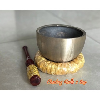 Chuông tụng kinh, chuông chùa đồng đỏ 2 tay huế