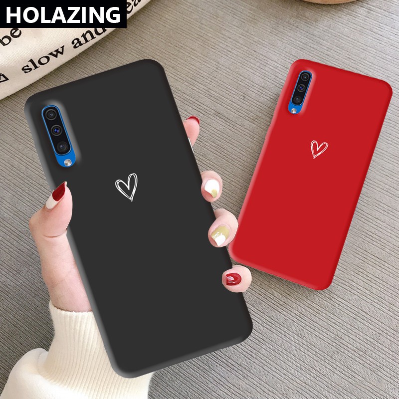 Ốp Điện Thoại Họa Tiết Trái Tim Cho Samsung Galaxy A50 A30 A50S A30S A20S A10S A51 A71 A01 A11 A80 A70S