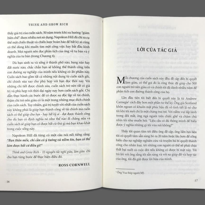 Sách Thái Hà Books - 13 Nguyên Tắc Nghĩ Giàu, Làm Giàu (Bìa cứng)