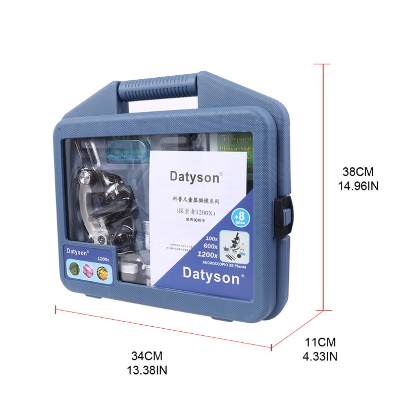Bộ kính hiển vi phóng to 1200X đồ chơi cho bé