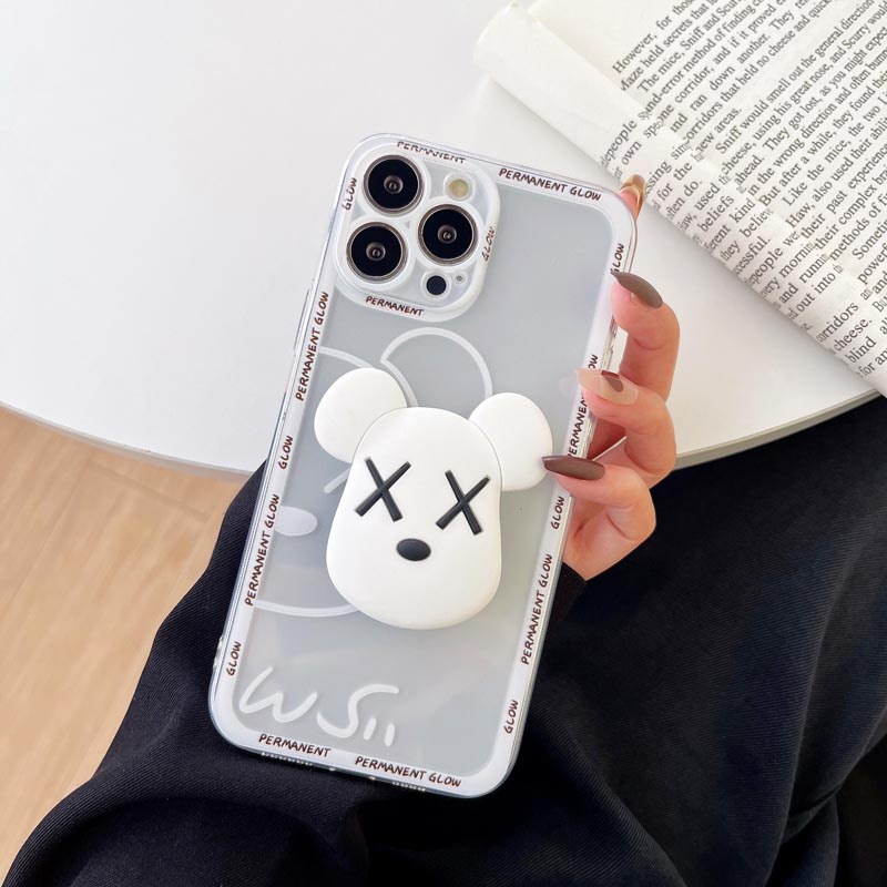 Ốp Điện Thoại TPU Silicon Mềm Chống Bụi Chống Sốc In Hình Gấu XX Cho IPhone 13 11 12 Pro Max 7 8 Plus X XR XSMAX