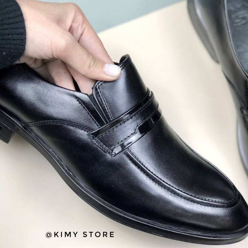 Giày lười độn đế cho nam, giày tăng chiều cao cho nam hàng da bò xuất khẩu cao cấp - Kimy Store | BigBuy360 - bigbuy360.vn