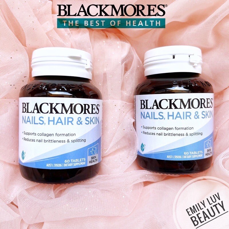 Blackmores Nail Hair Skin 60v kích mọc tóc, dưỡng da, cứng móng