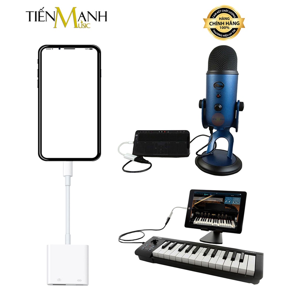 Dây Cáp OTG Kết nối Micro, Đàn Organ, Piano Với Mọi Điện Thoại, Smartphone OTG900 - USB 3 Camera Adapter Mic Microphone