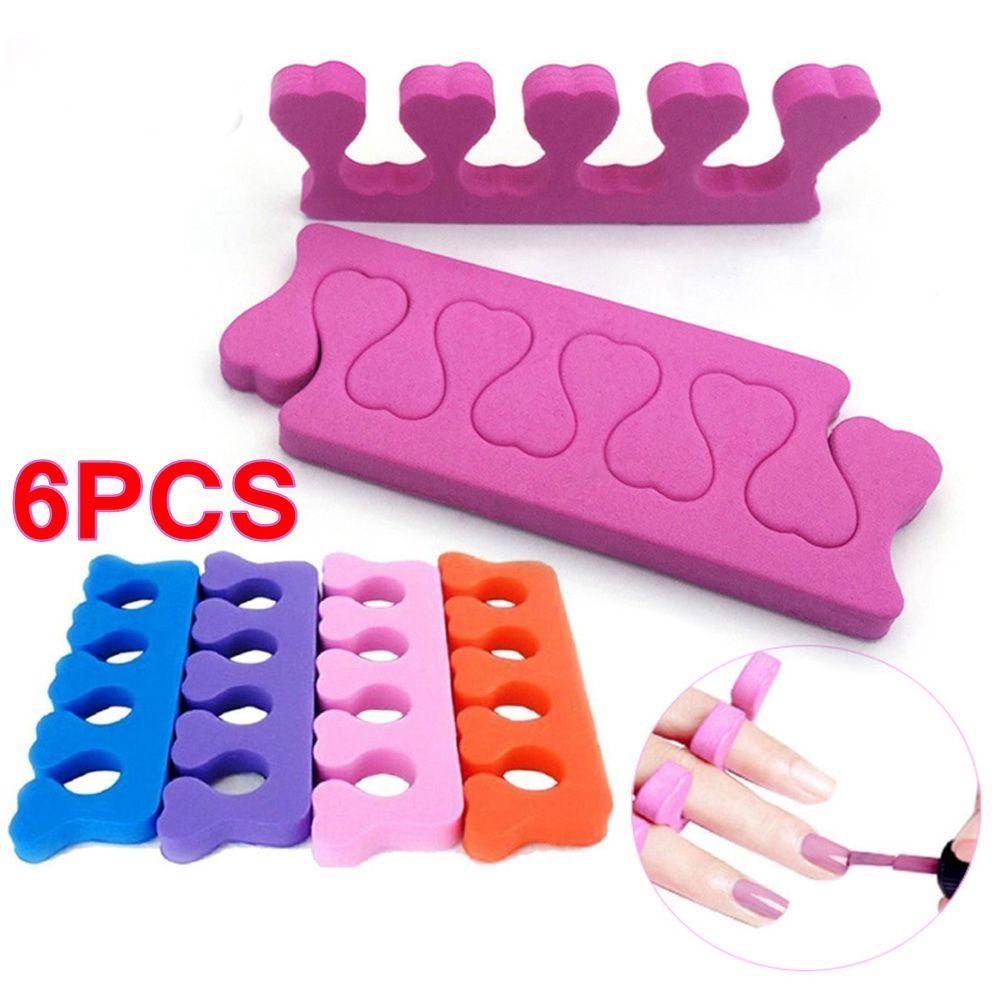 EUTUS Set 6 Dụng Cụ Tách Ngón Chân Chăm Sóc Làm Móng Nghệ Thuậ