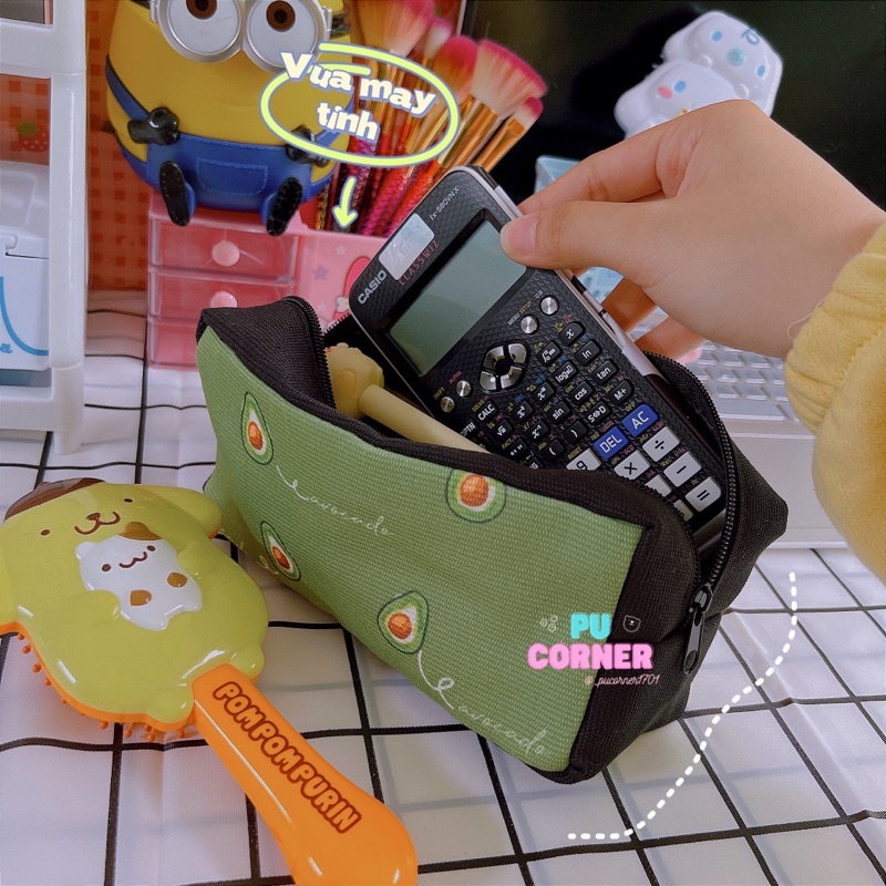 Hộp bút vải canvas cute nhiều mẫu