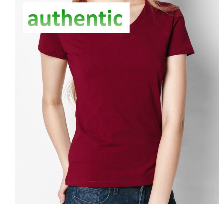 Áo thun cổ tim body free size thun trơn, phông trơn Shoptido 100%auth