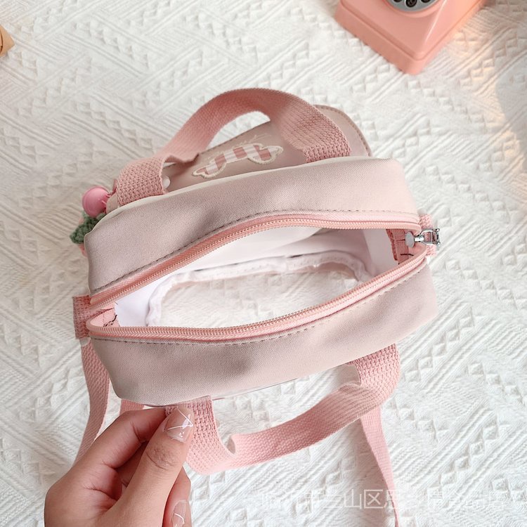 Túi Đeo Chéo Trong Suốt Họa Tiết Hoạt Hình Dễ Thương Phong Cách Nhật Bản