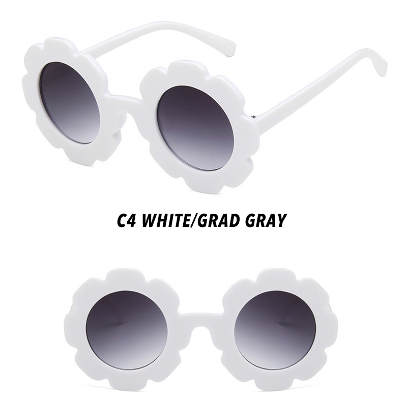 Kính Mát Gọng Tròn Họa Tiết Hoa Hướng Dương Cho Bé