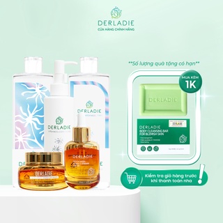 Bộ Sản Phẩm Dành Cho Da Mụn Derladie Witch Hazel 5 Items