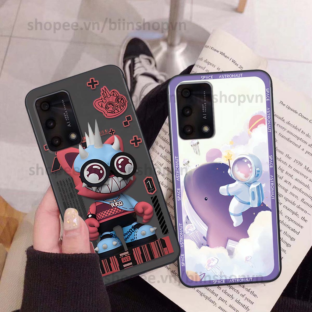 Ốp Oppo A74 / A94 / A95 phi hành gia vũ trụ space.x siêu đẹp, thời trang
