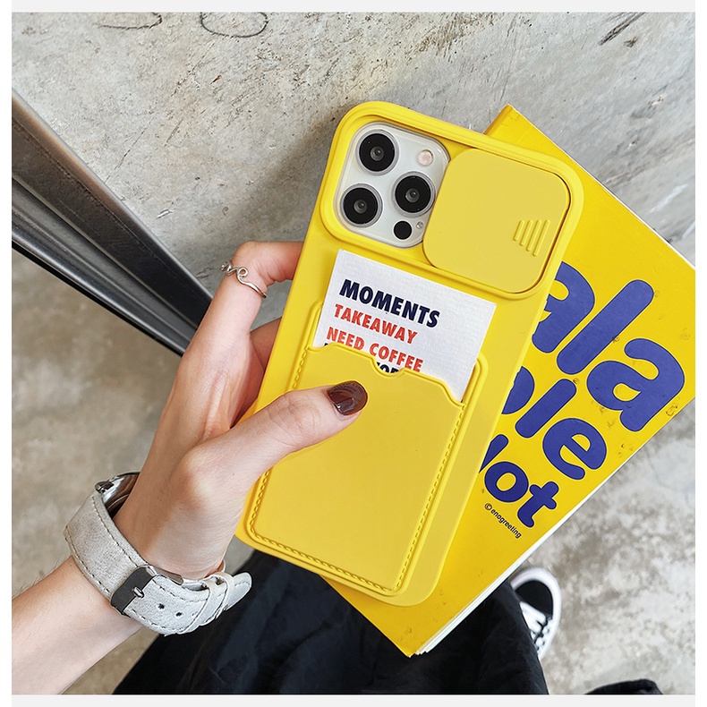 Ốp Điện Thoại Bảo Vệ Máy Ảnh Có Ngăn Đựng Thẻ Cho Iphone 13 Pro Max 12 Pro Max 12 7 8 Plus Xs Max 11 Pro Max 7 8 Plus