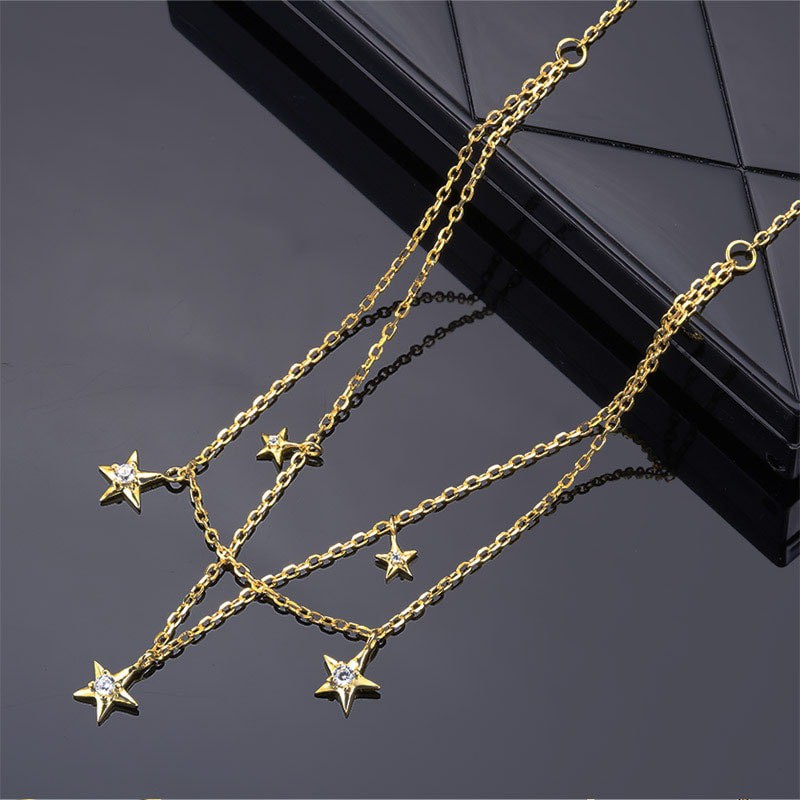 Lắc Chân Bạc Kép Hình Ngôi Sao LC-1554-ROXI | BigBuy360 - bigbuy360.vn