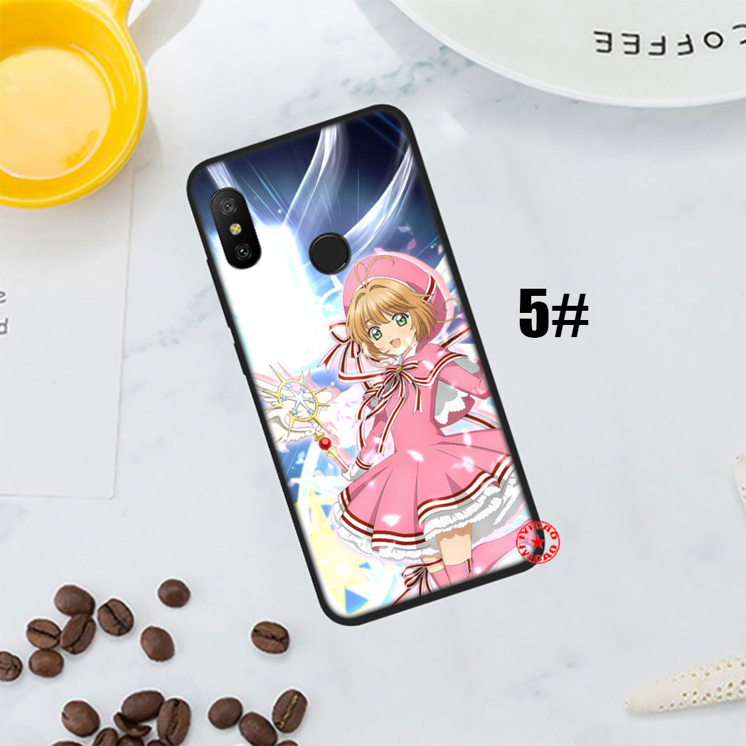 Ốp Điện Thoại Silicon Mềm Họa Tiết Thủ Lĩnh Thẻ Bài Sakura 52qf Cho Xiaomi Redmi Note 5 6 7 Pro 4x Dễ Thương