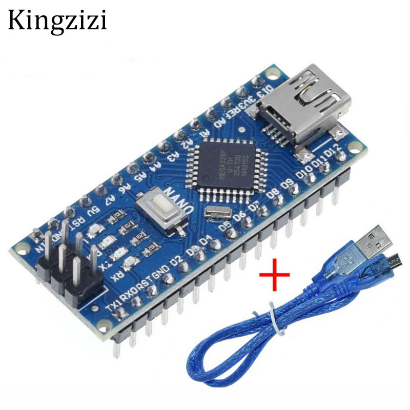 Nano V3.0 ATmega328P controller compatible for arduino nano CH340 USB driver with CABLE NANO 328P NANO 3.0 (board phát triển)