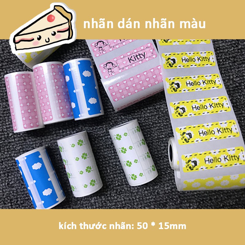 Nhãn dán sáng tạo Tự dính cho Máy in nhãn máy in nhiệt bỏ túi mini Peripage & Paperang