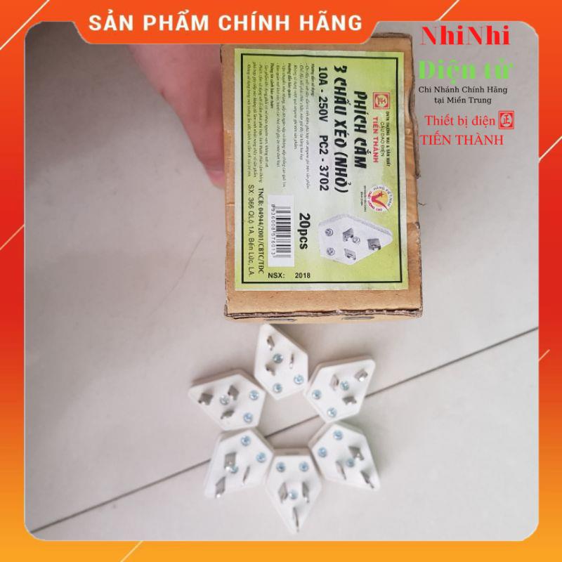 Phích cắm xéo 3 chấu  - Phích cắm điện 3 chân xéo PC2-3702- Công suất 16A