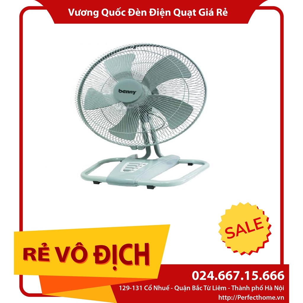 ⚡️FLASH SALE 50%⚡️{ Hàng chính_hãng}Quạt Benny BF-181F thổi sàn ( Quạt quỳ) 18" Thailand