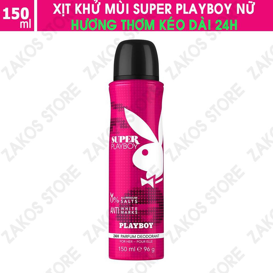 Xịt Khử Mùi Playboy Super Playboy 150ml