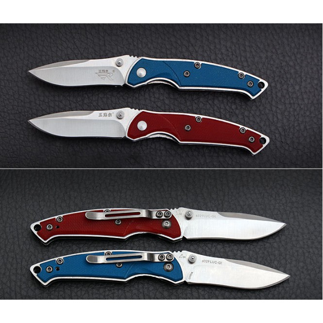 Sanrenmu 6029 Móc khóa dao rọc mini của hãng Sanrenmu lưỡi thép 8Cr14Mov Stanless Steel có khóa lưỡi và clip cài